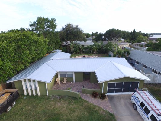 Merritt Island Mill Finish Metal Roof by David Keefe Roofing